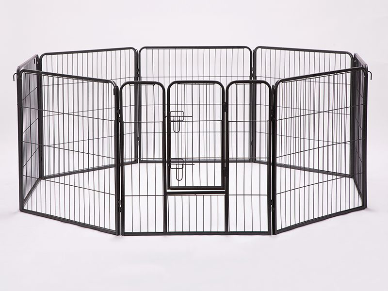 Robuster Hundelaufstall (Zaun) mit Außen- und Innenbereich (4)